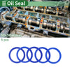 Oil Seal Seal Ring Rotary Shaft Seal TPU 50x58x6mm High Pressure Blue 5 pcs