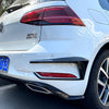 VW Golf 1 Pair Black Rear Bumper Spoiler Fog Light Covers (2016-2019)