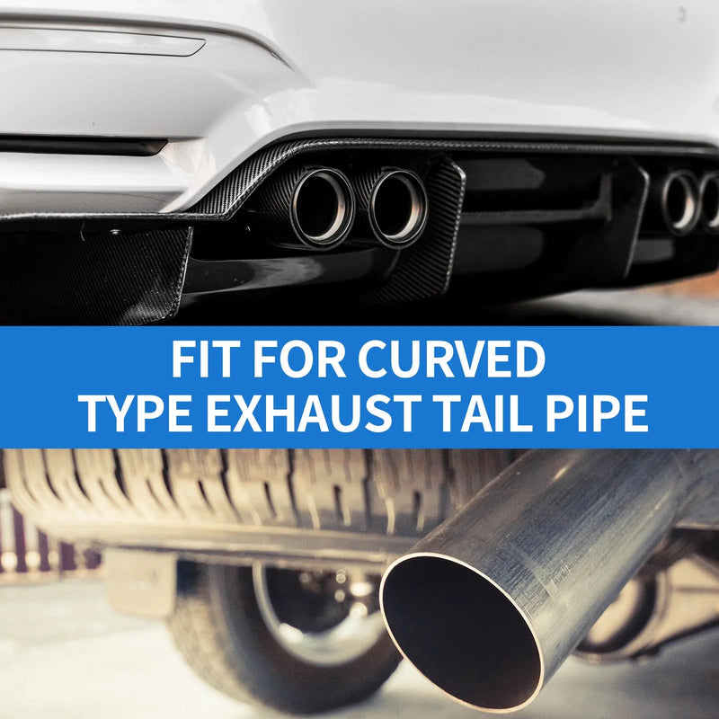 Toyota Noah / Voxy Square Curved Dual Exhaust Tip 2.4" Inlet (2007-2022)