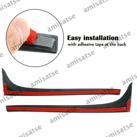 GOLF 7 MK7 GT Glossy Black Rear Window Side Spoiler Wing (2014-2018)