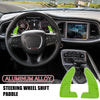 Dodge Charger Challenger Pair Green Steering Wheel Paddle Shifter Cover