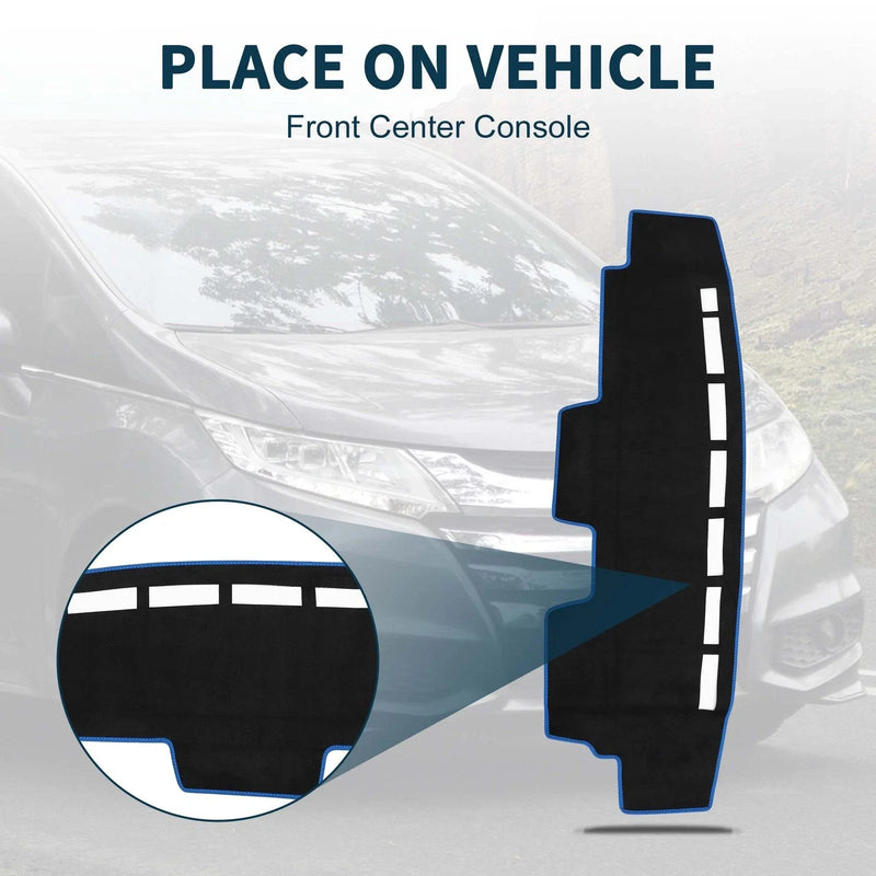 Honda N-Van JJ1 JJ2 (All Years) - Black Blue Protector Dashboard Cover Mat