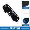 Hyundai Santa Fe Sport (2013-2018) Black Blue Dashboard Cover Mat