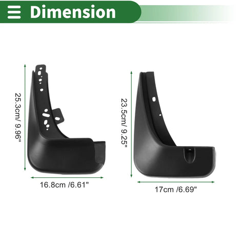 Chevrolet Aveo Mud Flaps Splash Guards (2011-2013)