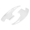 Ford Mustang Aluminum Alloy Silver Tone Steering Wheel Shift Paddle