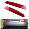 BMW E70 Rear Bumper Reflectors  Brake Stop Lamp Red Lens (2007-2013)