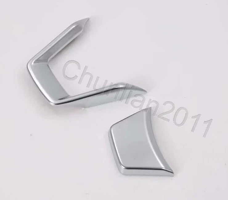 Subaru Forester 2019-2023 Silver Matte Steering Wheel U Shape Cover Trim