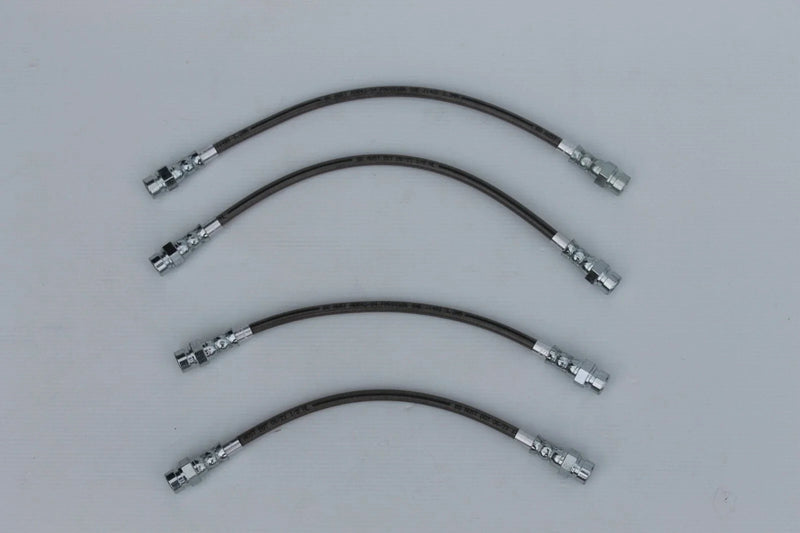 VW 1600 Beetle 1973-1975 Braided Brake Hose Set (4)