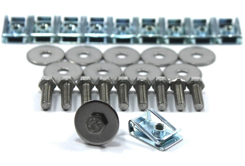 Honda S2000 10 x Metal Panel C Clips & Bolts (2000–2009)