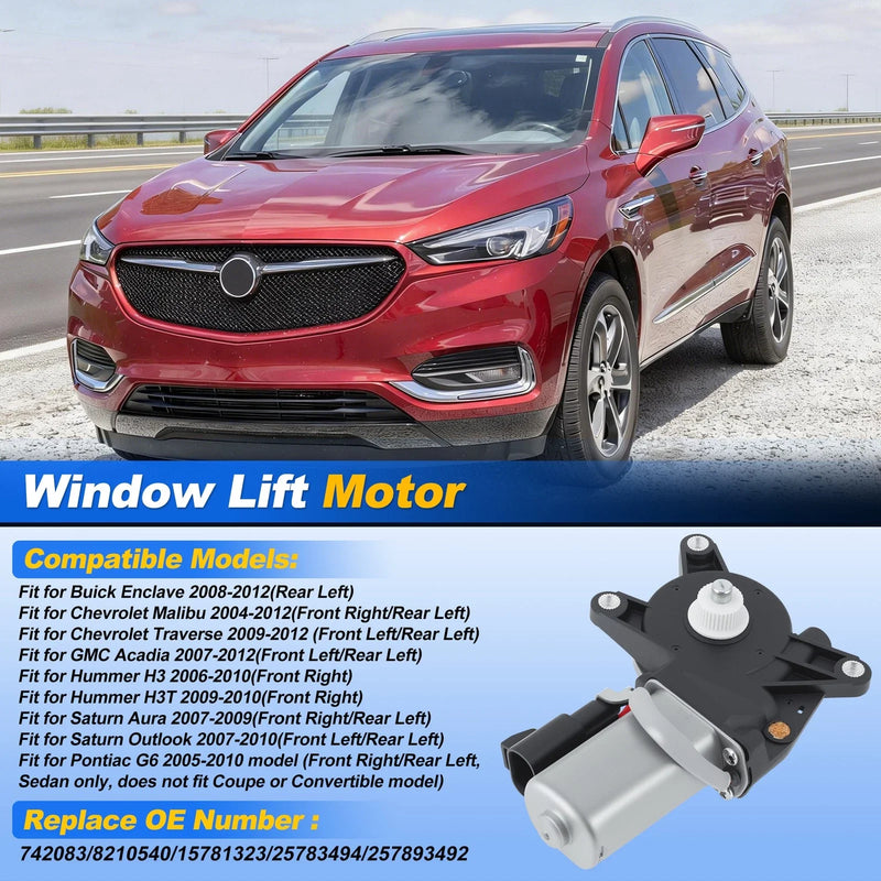Buick Enclave Power Window Motor Rear Left (2008–2012)
