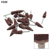 Rotary Tool 10 x 3mm Cone Sandpaper Flap Wheel (240-400 Grit)