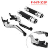 Street Twin Silver Extendable Brake Clutch Lever Grip Set (2016-2023)