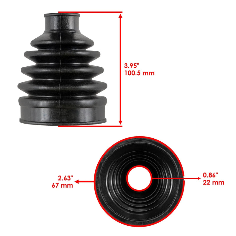 John Deere RSX850i / RSX860E / i / M Front Axle Outboard CV Boot Kit