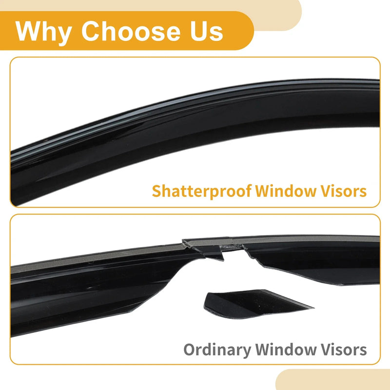 Honda Accord Sedan Window Deflectors 1 Set (2003-2007)