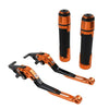 Kawasaki Z1000 Orange Extendable Brake Clutch Levers & Handlebar Grips