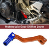 Bosuer M4 Folding Gear Shifter Lever Orange Blue Silver Tone