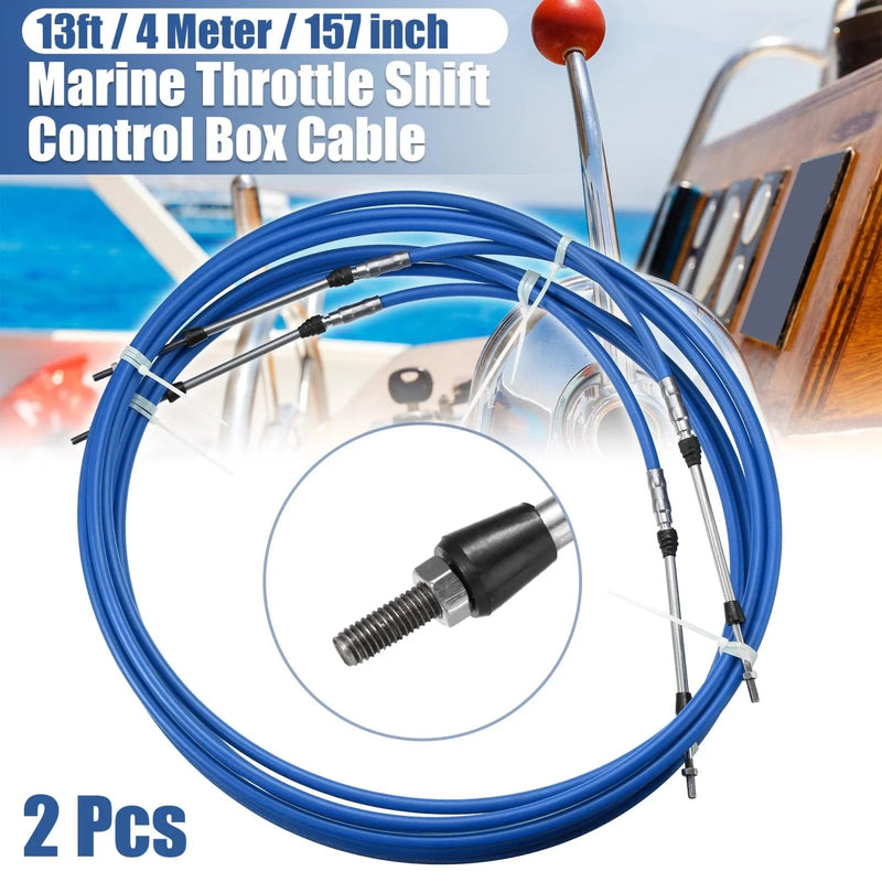 Yamaha Blue 2 x / 13ft / Marine Type Shift Remote Control Box Cable
