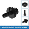 Motorcycle Brake Lever Barrel Adjusters Screws M8 Black 2 x