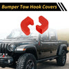 Jeep Wrangler JK JL Gladiator TJ 2 x Car Bumper Tow Hook Covers (2007-2023)