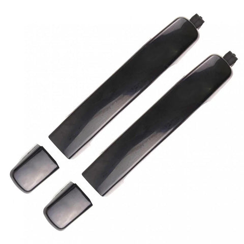 Outer Door Handle BK Gloss Rear L+R Fits Nissan Navara D40 4D Pickup 2005-14 D06