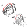 Toyota Land Cruiser 1990-1997 Door Glass Run Channel Set