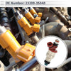 Toyota 4Runner SR5 Silver Tone Red Fuel Injector 1 Pc