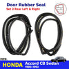 Door Rubber Seal Weatherstrip Rear L+R Fits Honda Accord CB 4D Sedan 1990-93 D05