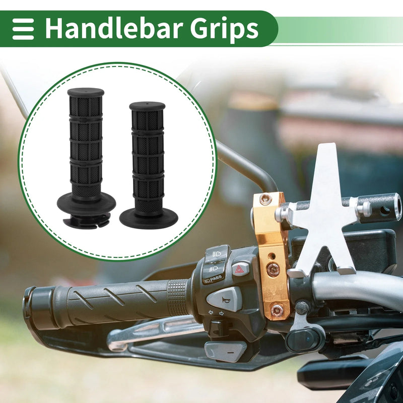 Motorcycle 7/8" 22mm Hand Grips Black