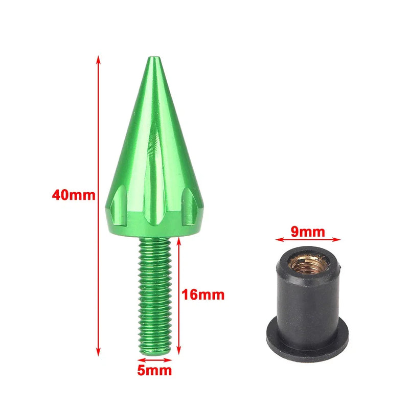 Yamaha Honda Kawasaki Suzuki 10 x Windshield Spike Bolts Screws