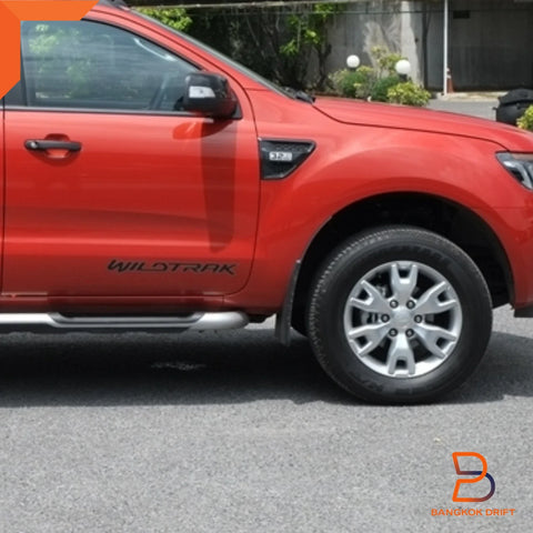 Ford Ranger Ute Wildtrak Side Body Decal Kit Black & Silver (2012-2014)