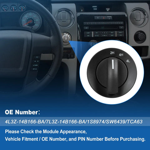Ford F-150, Lincoln Mark LT 4WD 4x4 Switch (2004-2008)