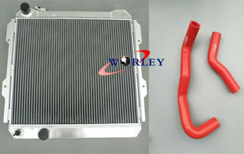 Toyota Hilux LN60 LN61 Aluminum Radiator & Silicone Hose (1983-1997)