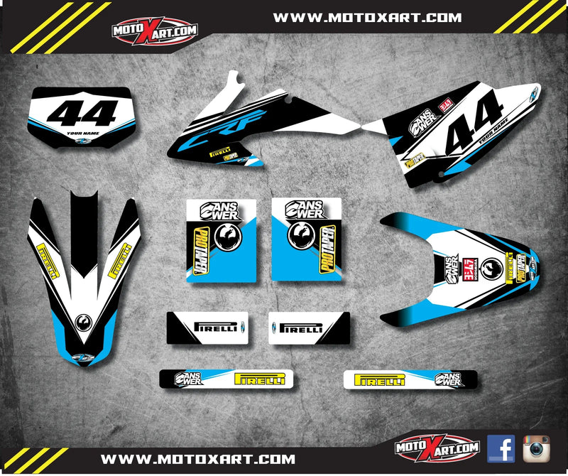 Honda CRF 150F (2008-2014) Decals Stickers Full Custom Graphic Kit