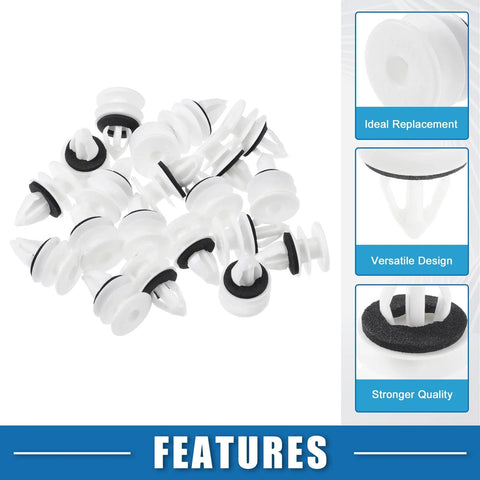 Chevrolet Plastic White 20 Pcs Door Panel Clips