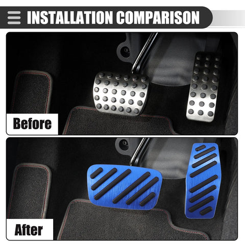 Chevrolet Cruze (2009-2020) Black Blue Brake & Accelerator Pedal Covers