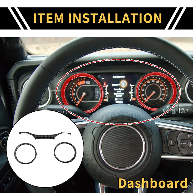 Jeep Wrangler JL JLU Dashboard Panel Ring Cover (2018-2023)