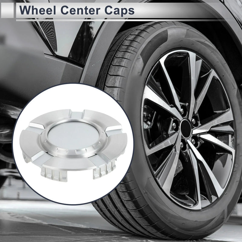 Chevrolet Silverado 1500 Silver-Tone Plastic Wheel Center Caps (2007-2013)