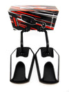 Yamaha TDR250 Black White Hex Soko Mirrors (1988-1993)