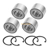 Arctic Cat 500 650 700 1000 Wheel Bearing 4 x Front & Rear W/Circlip