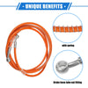 Motorcycle Hydraulic Brake Hose Line Orange 240cm 94.49in 10mm 0.39in