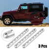 Jeep Wrangler 2-Door 3 x Door Handle Insert Trim Covers (2007-2018)