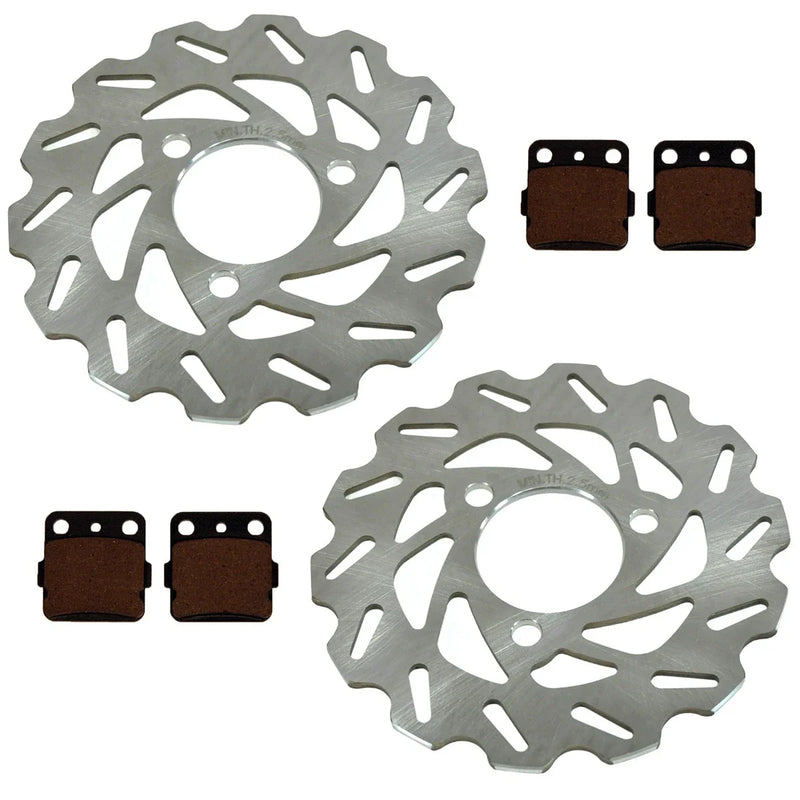 Honda TRX400EX TRX400X Sportrax 2 x Front Disc Brake Wave Rotors Brake Pads