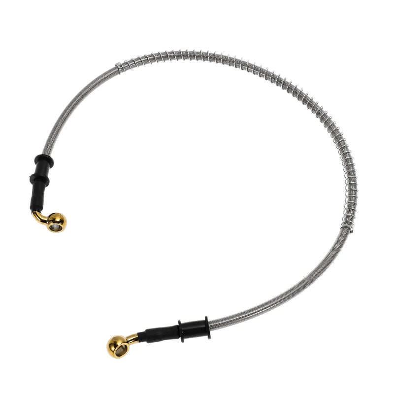 Motorcycle 70cm Motorcycle Brake Clutch Oil Hose Line Silver Tone
