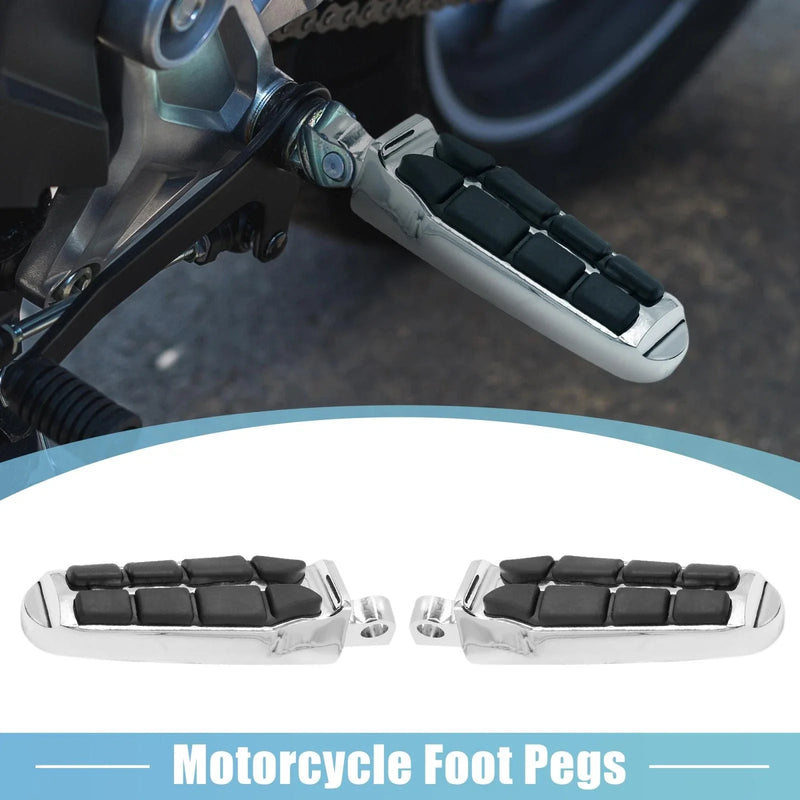 Aolly Motorcycle Pair 10mm Aluminum Aolly Rearsets Footrests Footpegs Black