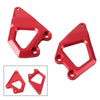 BMW R1200GS Red Foot Pegs Protector Heel Guard Plate (2013-2018)