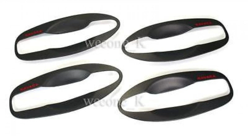 Nissan Navara NP300 Carbon Matt Door Handle Bowl Trim (2014-2016)