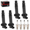 Yamaha YZF R6 4Pcs Ignition Coils & Spark Plugs (1999–2002)