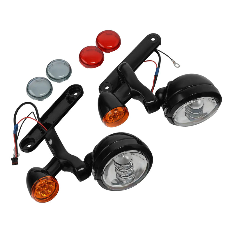 Harley Electra Street Glide Fog Lights Bracket w/ Turn Signals (1994-2023)
