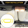 Jeep Wrangler JK 4 Door Front Rear Roof Reading Light Trim Cover (2011-2017)