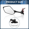 Suzuki GSX-R600 GSX-R750 Motorcycle Rear View Mirrors (03-17)